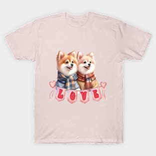 Lovely couple dogs T-Shirt